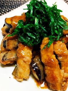 レンチン簡単!秋なすの豚肉巻き-レシピのメイン写真