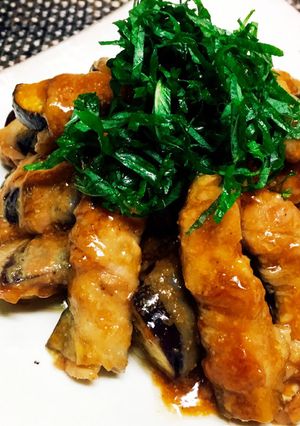 レンチン簡単！秋なすの豚肉巻き-レシピのメイン写真