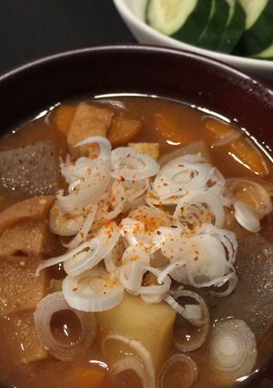 車麩が主役★具だくさんのヘルシーお味噌汁-レシピのメイン写真