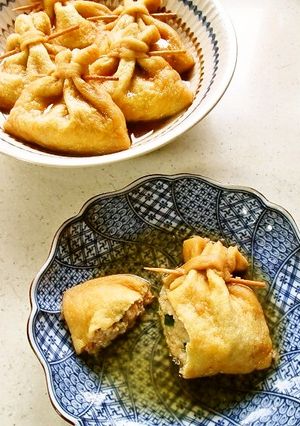 もっちもち♡レンコン餅巾着♪-レシピのメイン写真