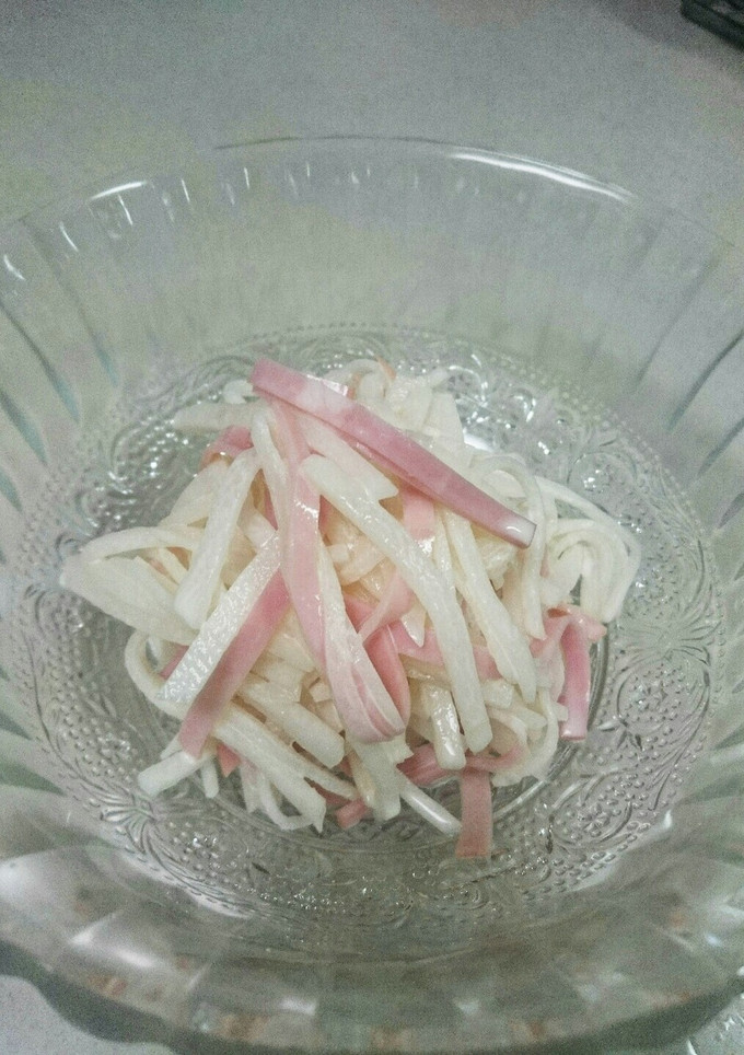 大根とハムのマヨぽん和え♪-レシピのメイン写真