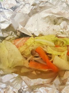 鮭と野菜のホイル焼き-レシピのメイン写真