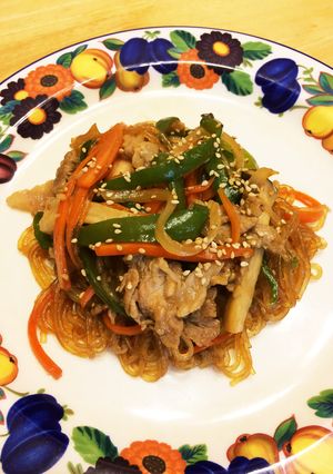 豚肉とたっぷり野菜のチャプチェ-レシピのメイン写真