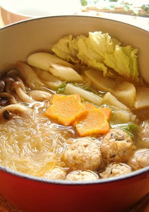 麻婆春雨で作るチャンコ鍋-レシピのメイン写真