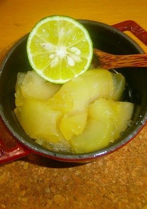 りんごの甘煮　すだち風味-レシピのメイン写真