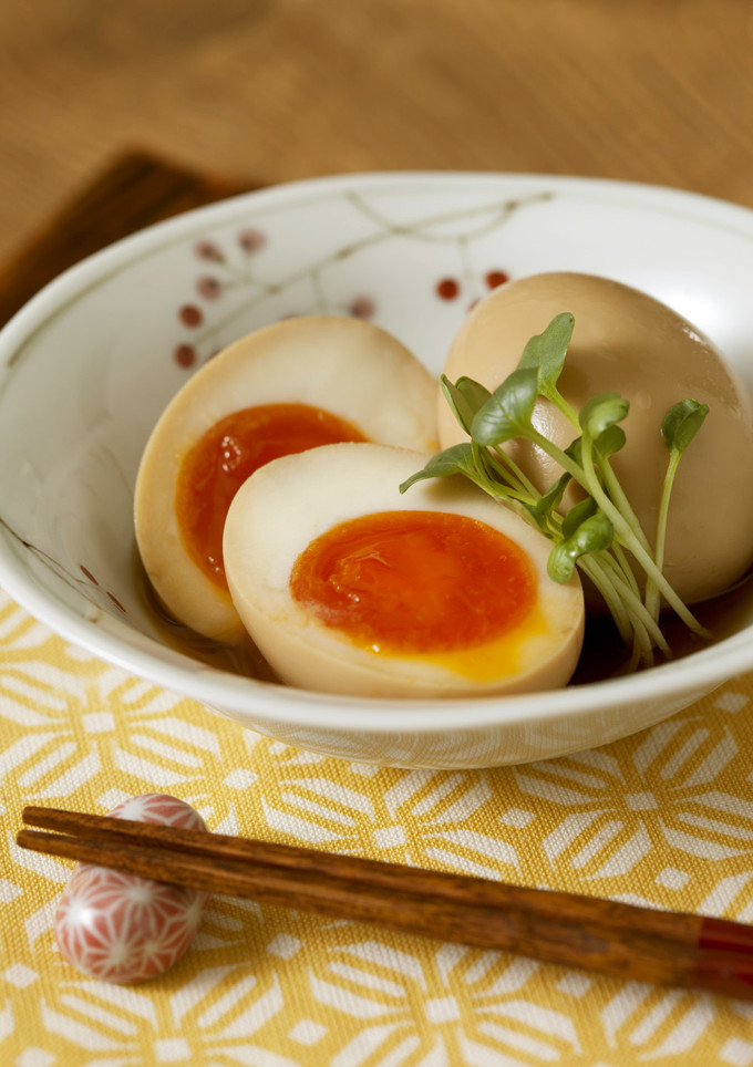 おつまみに♪あごだしつゆの味付けたまご-レシピのメイン写真