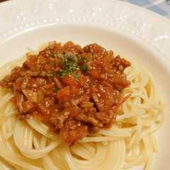 รูปของ 洋食屋さん風✨自家製ミートソース♪