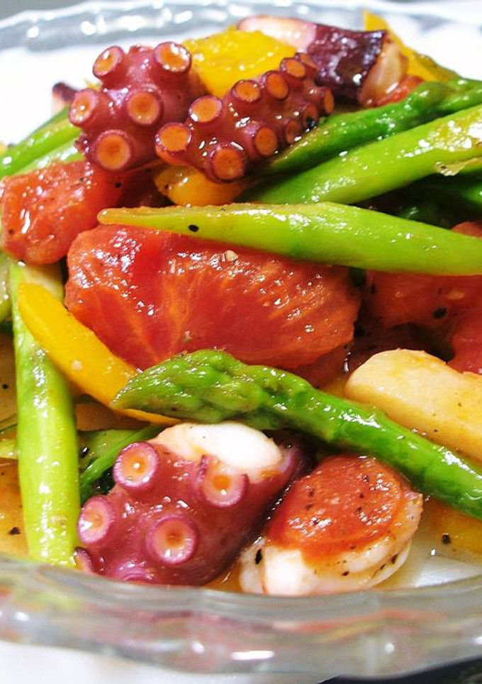 たこと野菜のにんにく炒め♪-レシピのメイン写真