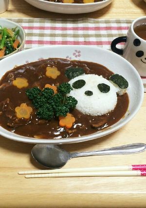 パンダ♡デコカレー-レシピのメイン写真