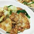 キャベツとにらの野菜炒め~餃子風味