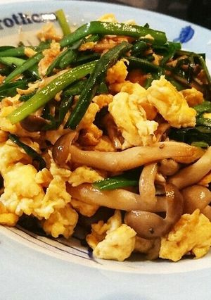 簡単!玉子とニラの炒めもの-レシピのメイン写真