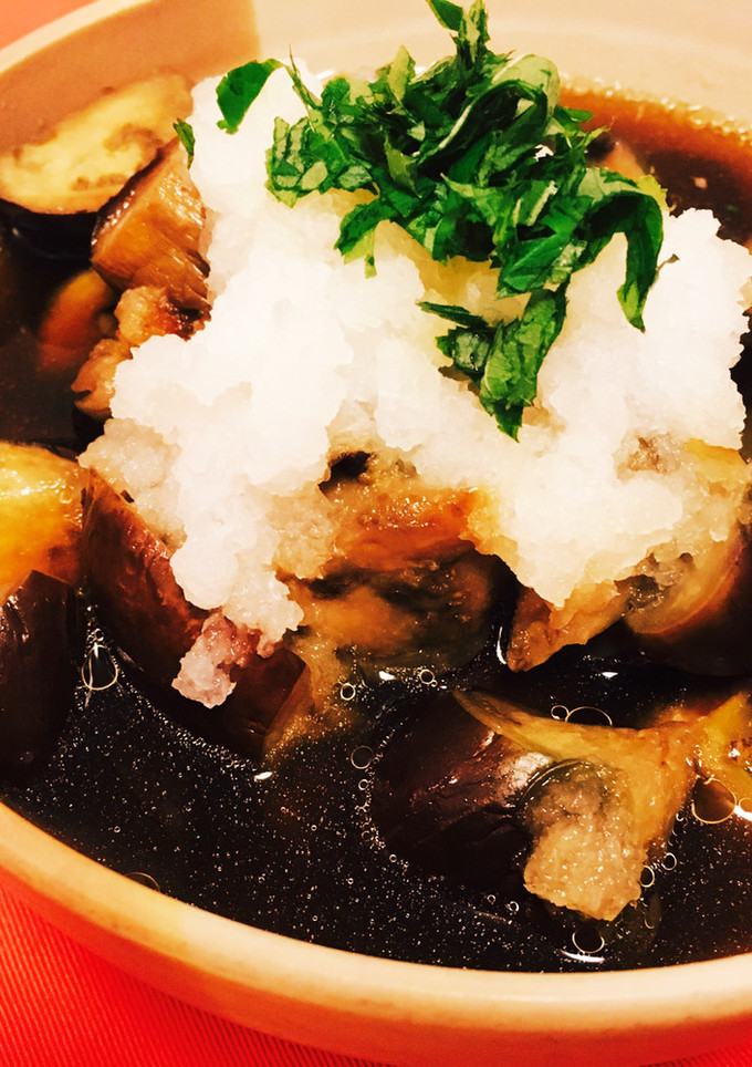 焼きなすのおろしめんつゆ-レシピのメイン写真