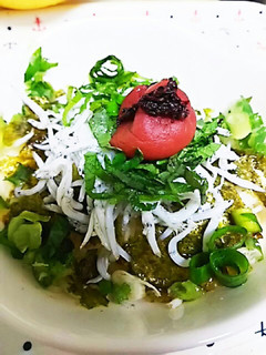 梅しそとしらすのぶっかけ素麺-レシピのメイン写真