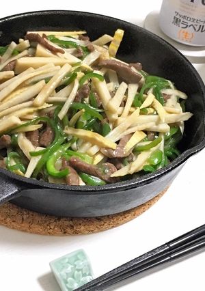 母の味。青椒肉絲(チンジャオロースー)-レシピのメイン写真