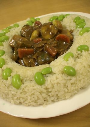 母なる願い☆青いドライカレー-レシピのメイン写真