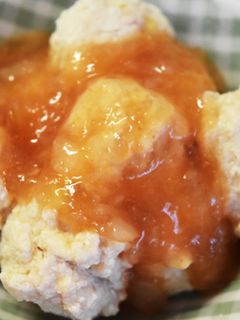 鳥挽肉団子【玉ねぎケチャップ煮込み】-レシピのメイン写真