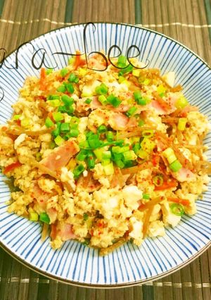 味付け1つ♡簡単きんぴらベーコン炒り豆腐-レシピのメイン写真