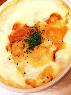 ホワイトソースなし!簡単里芋山芋グラタン-レシピのメイン写真