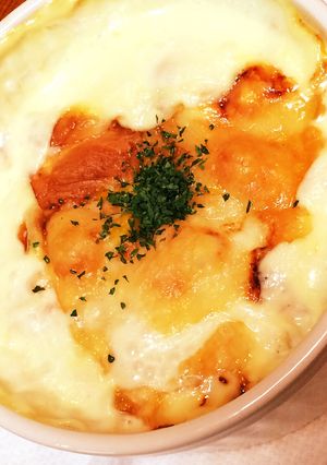 ホワイトソースなし！簡単里芋山芋グラタン-レシピのメイン写真