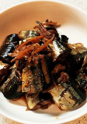骨まで食べれるサンマの煮付け-レシピのメイン写真