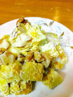 かぼちゃとサツマイモのサラダ-レシピのメイン写真