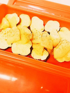 ルクエで作るさつまいもとりんご煮-レシピのメイン写真