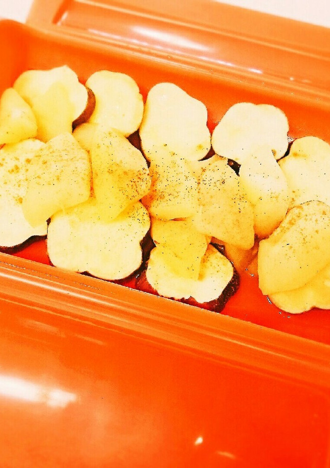 ルクエで作るさつまいもとりんご煮-レシピのメイン写真
