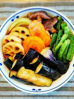 秋野菜の揚げびたし-レシピのメイン写真