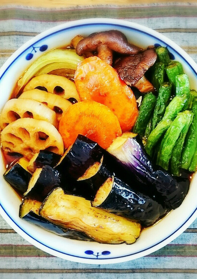 秋野菜の揚げびたし-レシピのメイン写真
