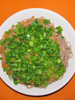 「自然薯納豆ネギ蕎麦」-レシピのメイン写真