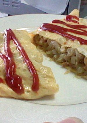 フランスパン入りカレーオムレツ-レシピのメイン写真