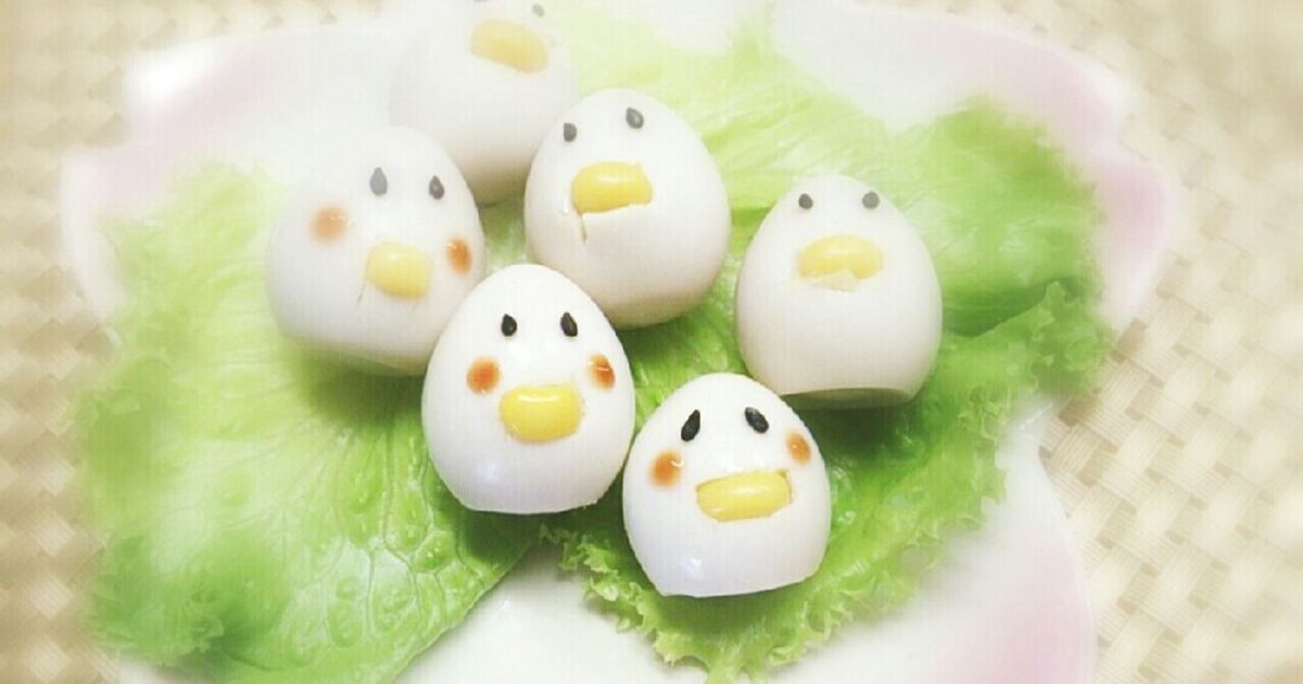 うずらの卵でひよこちゃん by 2525招き猫 【クックパッド】 簡単