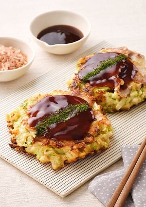 粉大さじ1のヘルシーお好み焼き-レシピのメイン写真