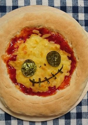 1時間で出来上がり！ハロウィンピザ-レシピのメイン写真
