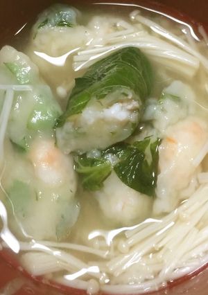 カワツエビのだんご汁-レシピのメイン写真