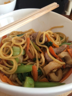簡単おたふくソース小松菜の甘〜い焼きそば-レシピのメイン写真