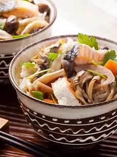 鮭ときのこの炊き込みご飯-レシピのメイン写真