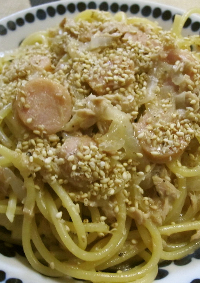 マヨ＆焼肉たれのやみつきパスタ-レシピのメイン写真