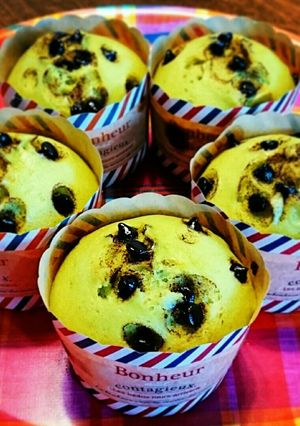 ホットケーキミックスで緑の蒸しパン♪-レシピのメイン写真