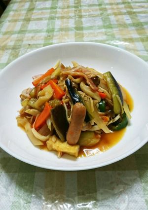 なすとトマトの炒め煮♪和風の味付けで～-レシピのメイン写真