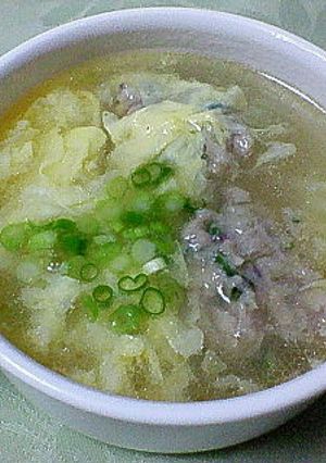 餃子の具で作る肉団子スープ☆-レシピのメイン写真