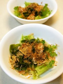 生わかめとフリルレタスの和風サラダ-レシピのメイン写真