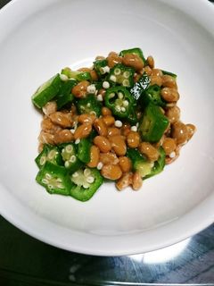 納豆とオクラのおひたし-レシピのメイン写真