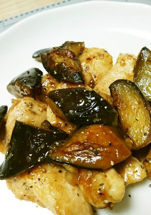 茄子と鶏胸肉のハニーポン酢炒め-レシピのメイン写真