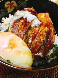 茄子の蒲焼丼-レシピのメイン写真