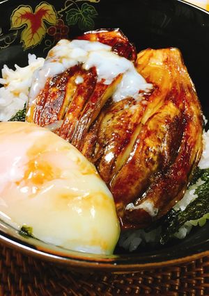 茄子の蒲焼丼-レシピのメイン写真