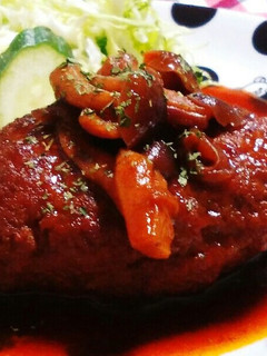 圧力活用!煮込みハンバーグ♪-レシピのメイン写真