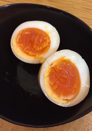 【味玉】余った餃子のたれでしみしみ-レシピのメイン写真
