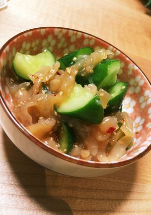中華クラゲときゅうりのごま油和え-レシピのメイン写真