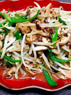 豚こま肉ピーマンもやしのオイスター炒め-レシピのメイン写真